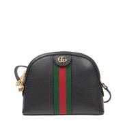 Zwarte Ophidia Leren en Sherry Handtas Gucci , Black , Dames