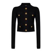 Geknipte cardigan Balmain , Black , Dames