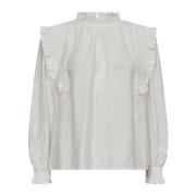 Feminine Smock Frill Blouse Co'Couture , White , Dames