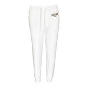 Witte Logo Track Pants voor Heren Moschino , White , Heren