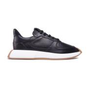 Zwarte Leren Sneakers voor Heren Giuseppe Zanotti , Black , Heren