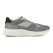 Grijze Nubuck Sneakers Filling Pieces , Gray , Heren