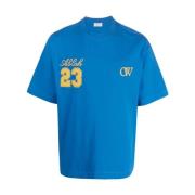Skate OW 23 T-Shirt Off White , Blue , Heren