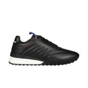 Zwarte Leren Sneakers Dsquared2 , Black , Heren