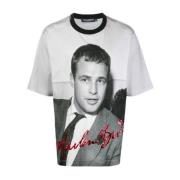 Zwarte Marlon Brando T-shirt voor heren Dolce & Gabbana , Black , Here...
