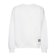Witte Logo Sweatshirt voor Heren Balmain , White , Heren