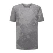 Stijlvol Logo Katoenen T-Shirt Saint Laurent , Gray , Heren