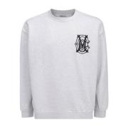 Grijze Logo Sweatshirt voor Heren Marcelo Burlon , Gray , Heren