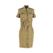 Pre-owned Cotton dresses Burberry Vintage , Green , Dames