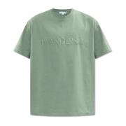 T-shirt met logo JW Anderson , Green , Heren