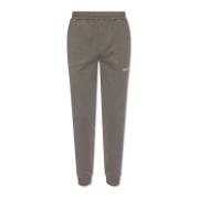 Sweatpants met logo Helmut Lang , Gray , Heren