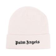 Klassieke Logo Beanie Hoed Palm Angels , Pink , Dames