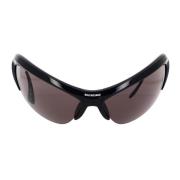 Wire Cat Sunglasses with Futuristic Design Balenciaga , Black , Unisex