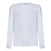 Witte T-shirt met Lange Mouwen James Perse , White , Heren
