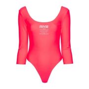 Roze Top met Lycra Gerecycled Versace Jeans Couture , Pink , Dames