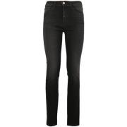Moderne Stijl Hoge Taille Skinny Jeans Emporio Armani , Black , Dames