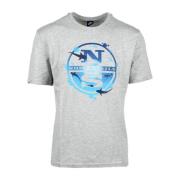 Lichtgrijze T-Shirt voor Heren North Sails , Gray , Heren