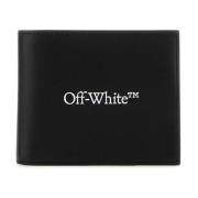 Zwarte leren portemonnee Off White , Black , Heren