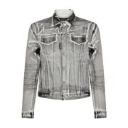 Gescheurde Denim Jas Dsquared2 , Gray , Heren