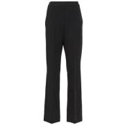 Zwarte Broek met Rechte Pijpen Max Mara , Black , Dames