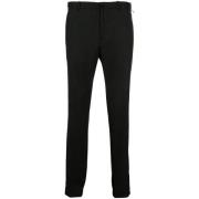 Antraciet Chino Broek met Elastische Boorden Incotex , Gray , Heren