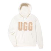 Logo Hoodie in Wit UGG , White , Dames