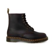 Bruine Leren Veterschoenen Dr. Martens , Brown , Heren