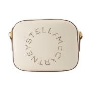 Geperforeerde Logo Mini Tas Stella McCartney , White , Dames