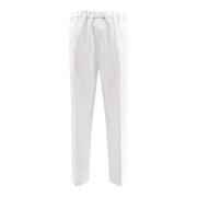 Katoenen broek met verstelbare tailleband Jil Sander , White , Heren