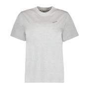 Logo Print T-Shirt Coperni , Gray , Dames
