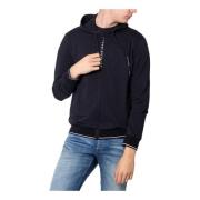 Zwarte rits hoodie Armani Exchange , Black , Heren