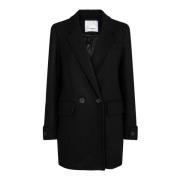 Klassieke Zwarte Jas met Lange Mouwen Co'Couture , Black , Dames