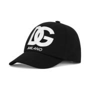 Kinderen Zwarte Baseballpet met DG Logo Dolce & Gabbana , Black , Here...