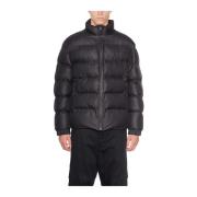 Nylon Glace Puffer Jas 44 Label Group , Black , Heren