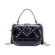 Gestudeerde lakleren tas La Carrie , Black , Dames