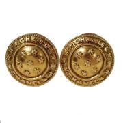 Pre-owned Metal earrings Chanel Vintage , Yellow , Dames