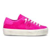 Fuchsia Nubuck Sneaker Philippe Model , Pink , Dames