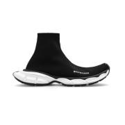 3XL Sok Sneakers Balenciaga , Black , Dames