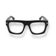 Geometrische zwarte acetaatbril Tom Ford , Black , Unisex