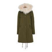 Parka With Fur Inside 75016 Notyz , Green , Dames