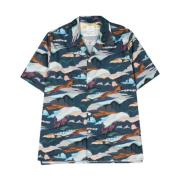 Blauw Overhemd met Abstract Patroon PS By Paul Smith , Multicolor , He...
