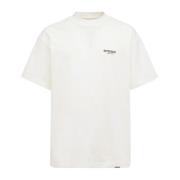 Katoenen T-Shirt met Logo Print Represent , White , Heren