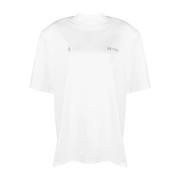 Witte Kilie T-Shirt The Attico , White , Dames