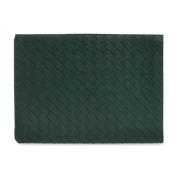 Donkergroene Intrecciato Laptop Hoes Bottega Veneta , Green , Heren