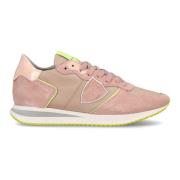 Roze en Neon Gele Trpx Sneakers Philippe Model , Pink , Dames