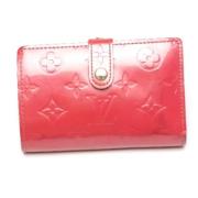 Pre-owned Leather wallets Louis Vuitton Vintage , Red , Dames