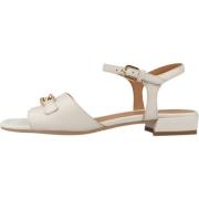 Moderne Platte Sandalen Geox , Beige , Dames