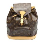 Pre-owned Canvas backpacks Louis Vuitton Vintage , Brown , Dames