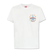 T-shirt met logo Kenzo , White , Heren