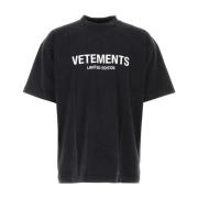 Stijlvolle T-Shirt Collectie Vetements , Black , Heren